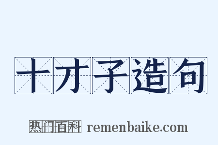 十才子造句是什么意思的图片